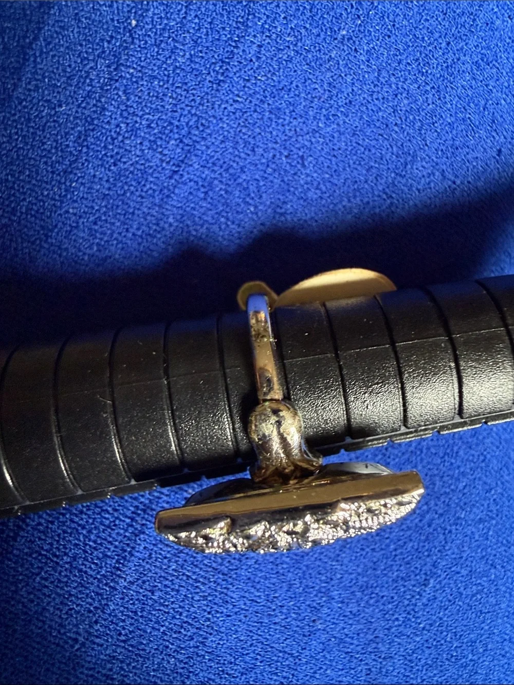 Vintage marcasite Silver-Tone Rectangular Statement Ring - Sterling  NOS